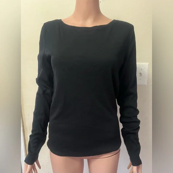 Universal Thread Black Long Sleeve Top - Picture 1 of 3